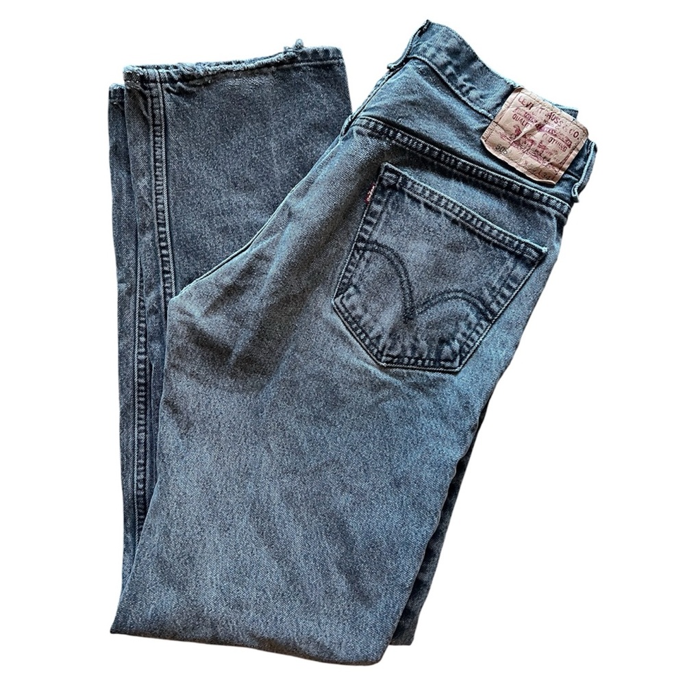 Vintage Levi’s 505 Regular Fit Jeans 34x34 – Black Wash – Made in USA